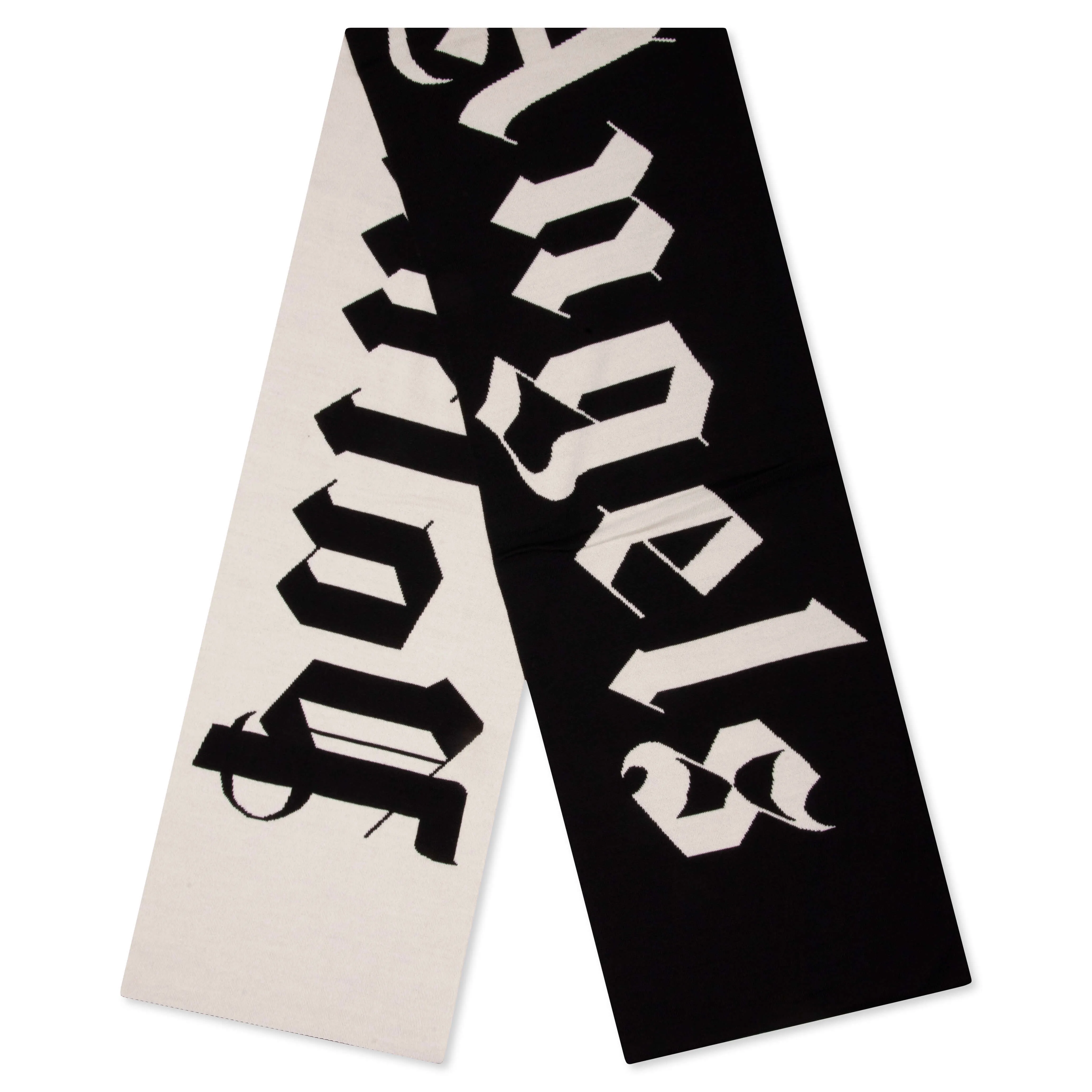 Macro Logo Scarf - Black/White